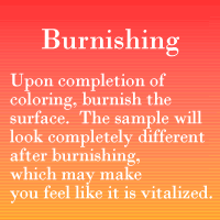 Burnishing